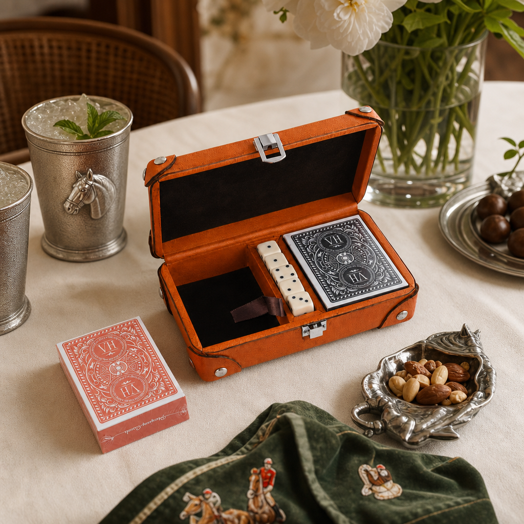 Bit Leather Amber Playing Card Set 9