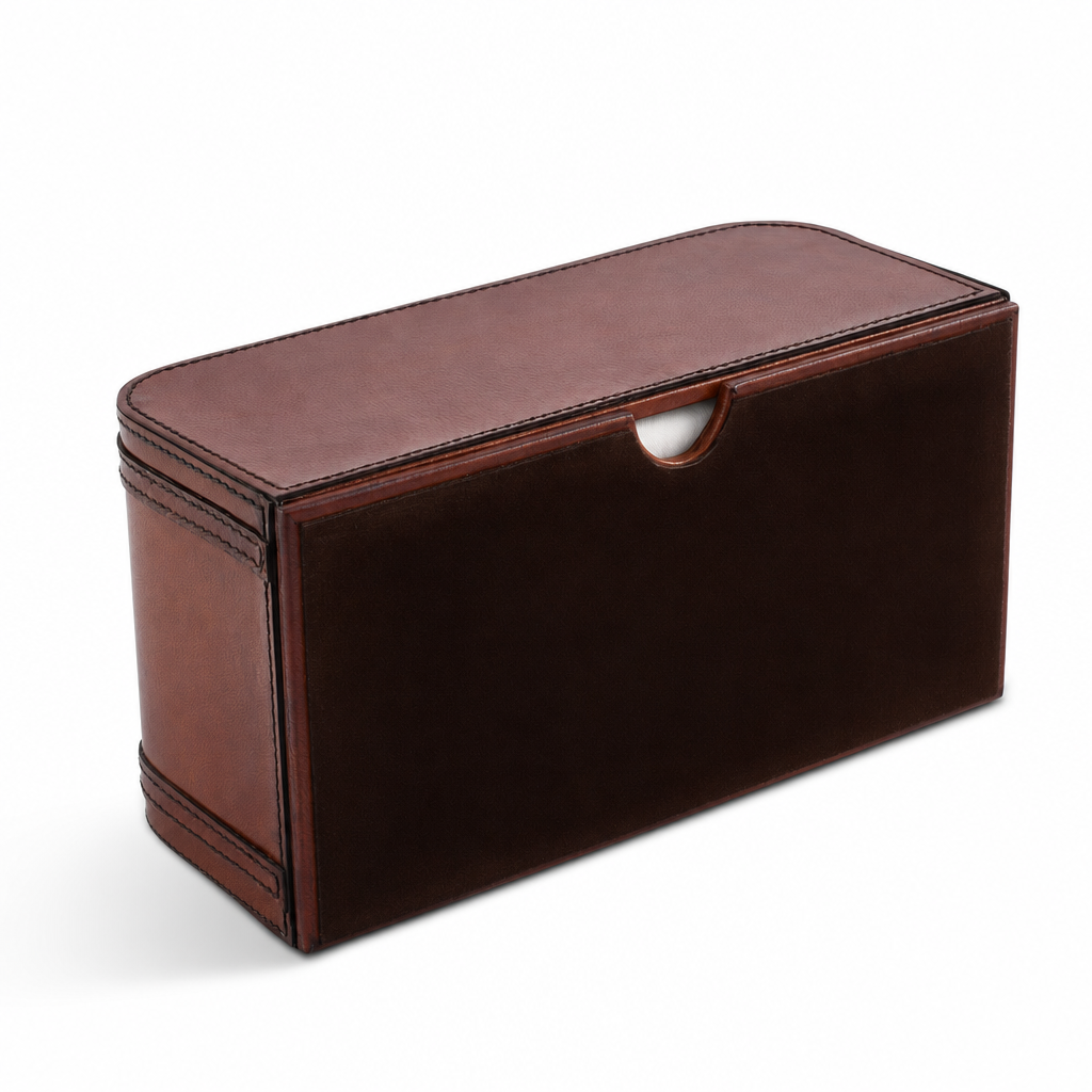 Premium Genuine Leather Bit Tissue Box 8