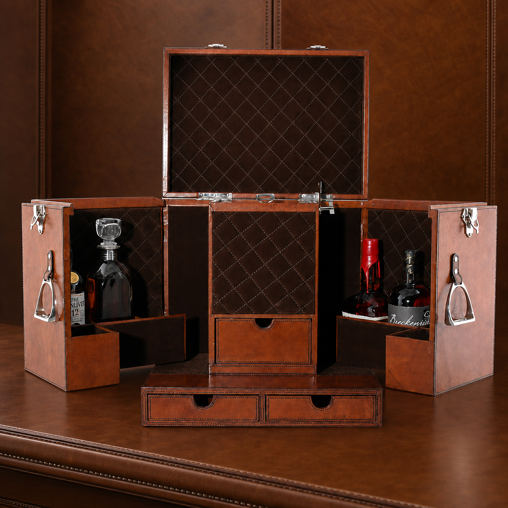 Leather Stirrup Handle  Bar Case 1