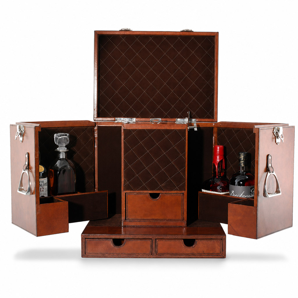 Leather Stirrup Handle  Bar Case 1