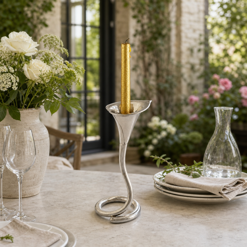 Lily Candlestick Tall 7