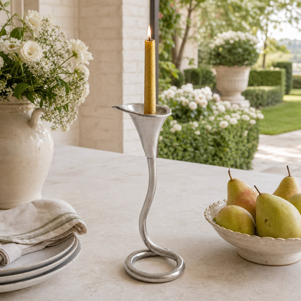 Lily Candlestick Tall 9