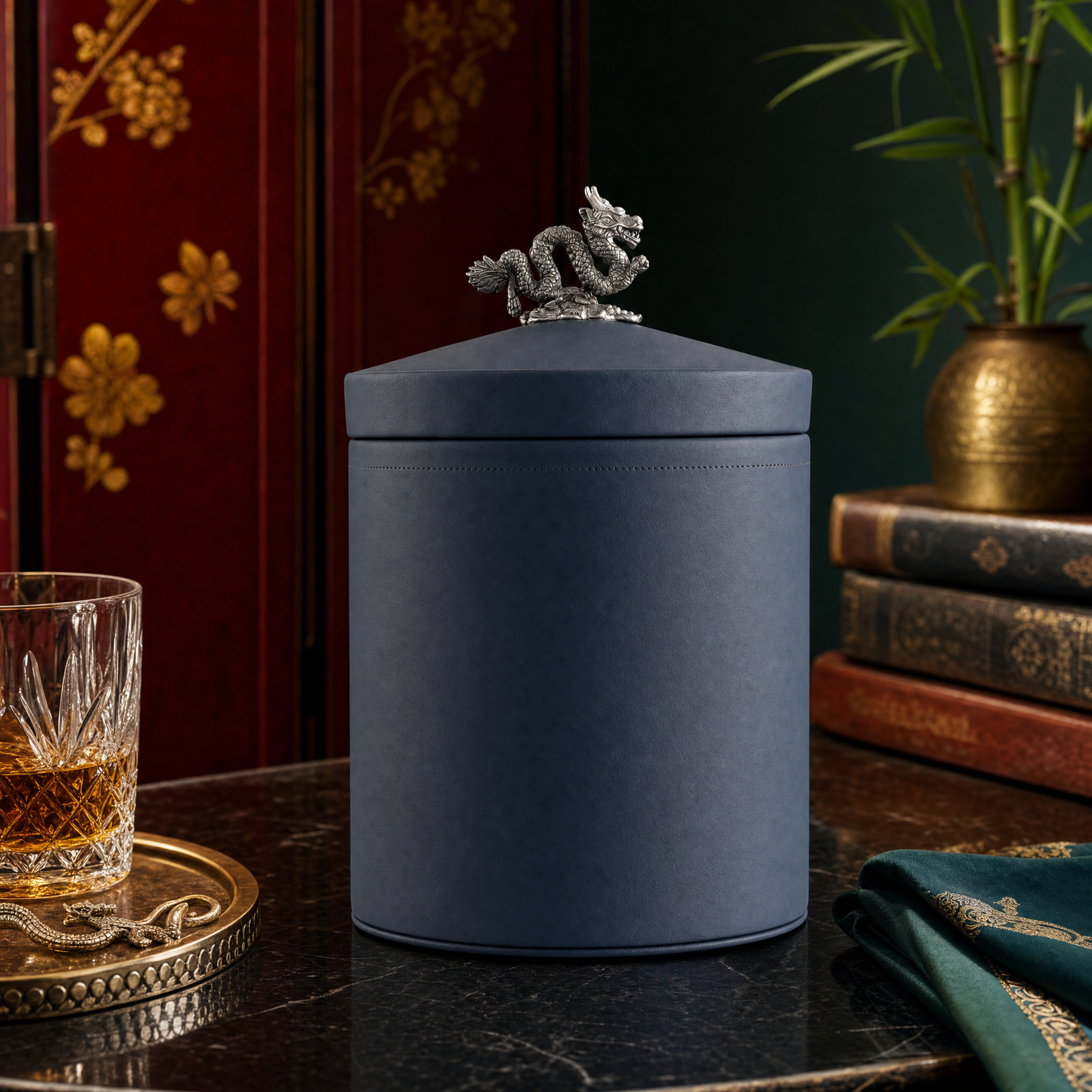 Dragon Vegan Leather Ice Bucket 2