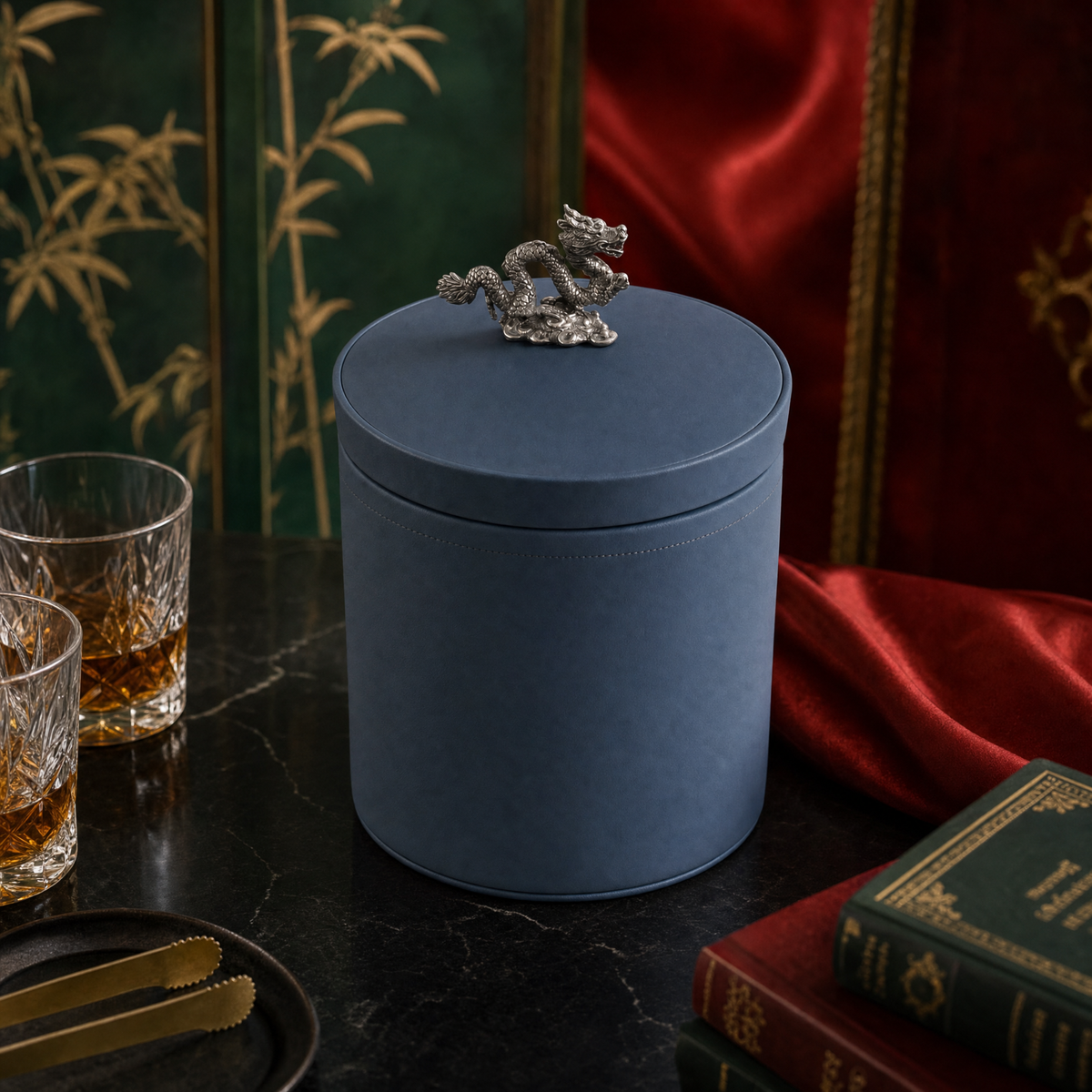 Dragon Vegan Leather Ice Bucket 3