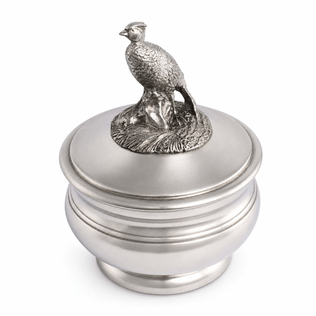 Pewter Pheasant Sauce Bowl 10