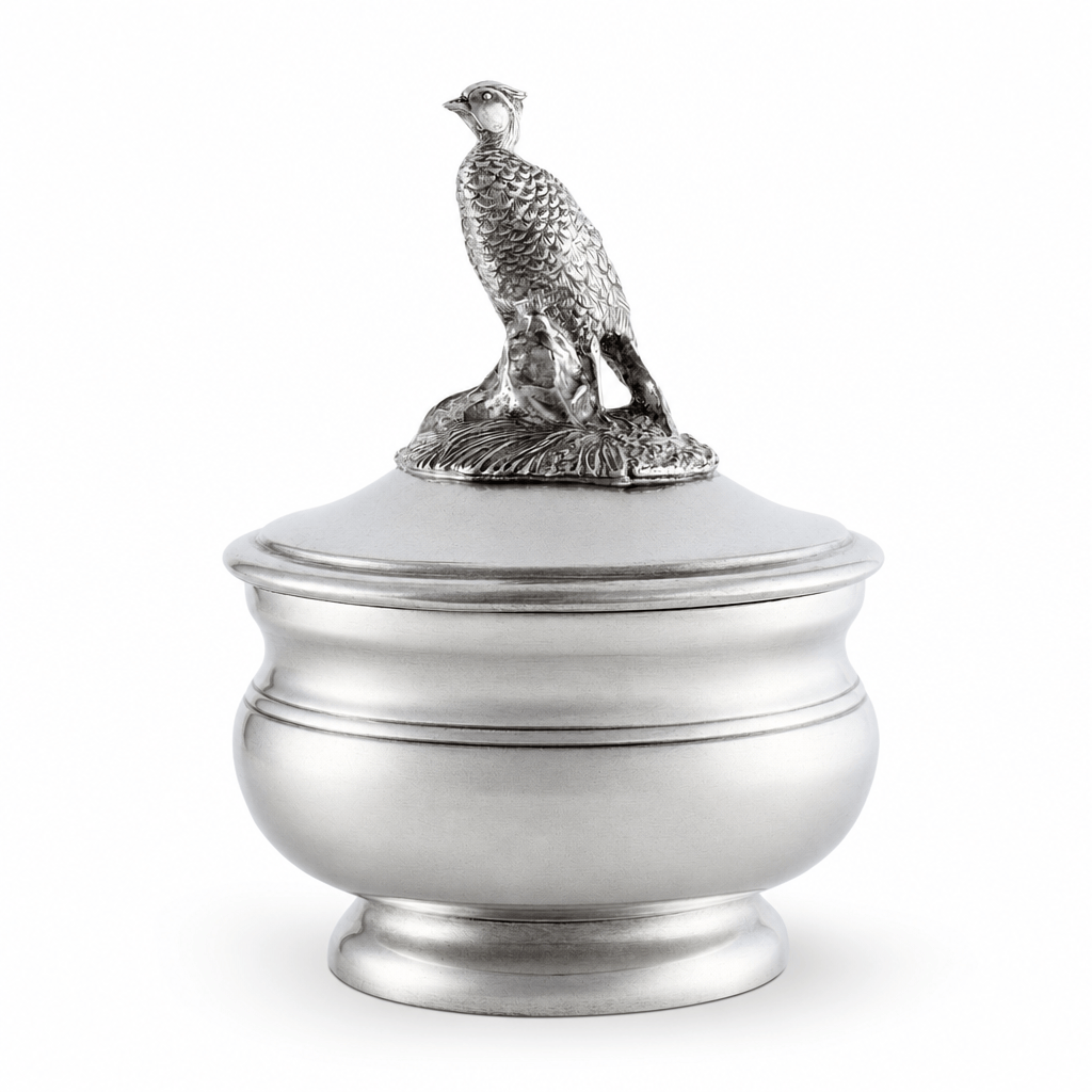 Pewter Pheasant Sauce Bowl 1