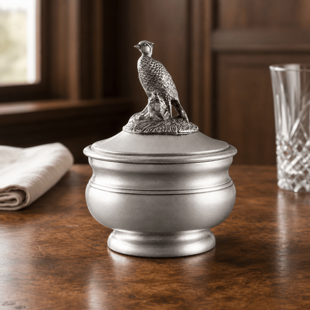 Pewter Pheasant Sauce Bowl 1