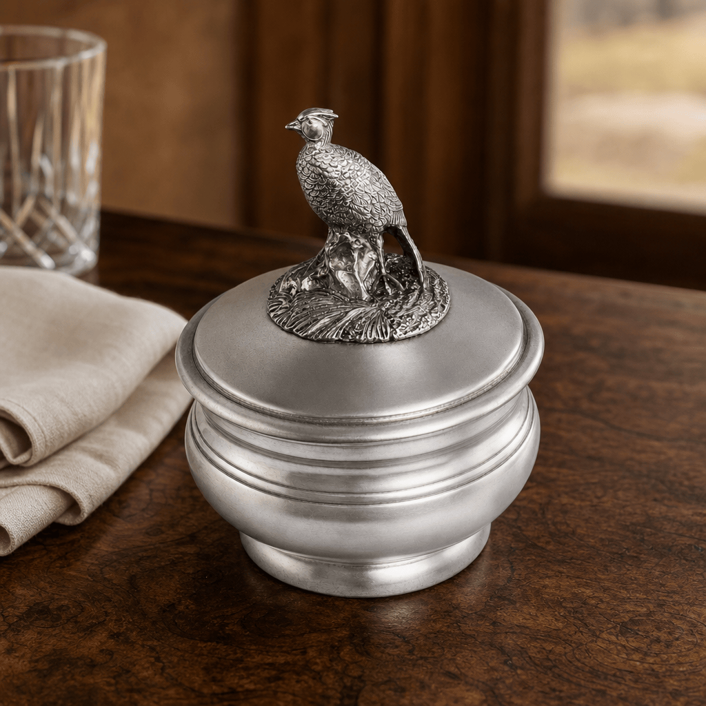Pewter Pheasant Sauce Bowl 3