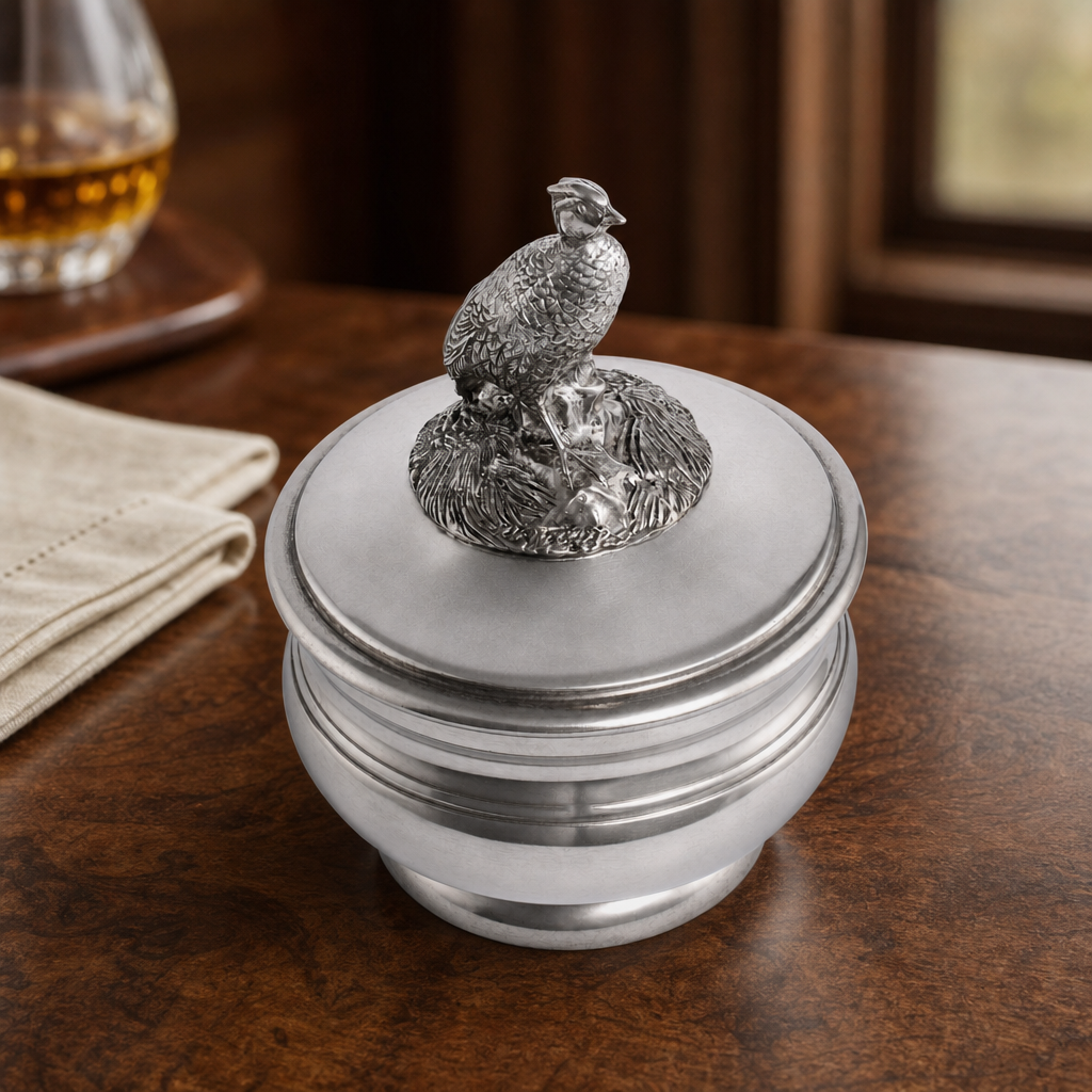 Pewter Pheasant Sauce Bowl 5