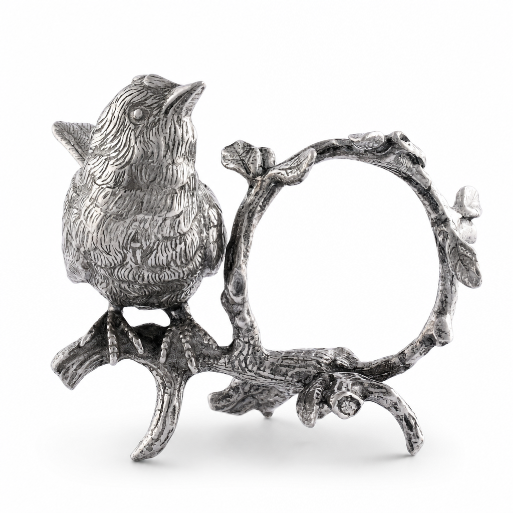 Pewter Song Bird Napkin Ring 1
