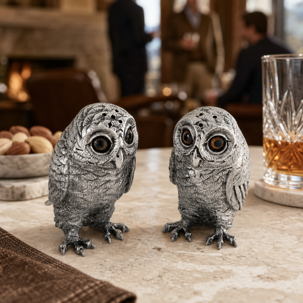 Owl Salt &amp; Pepper Set 7