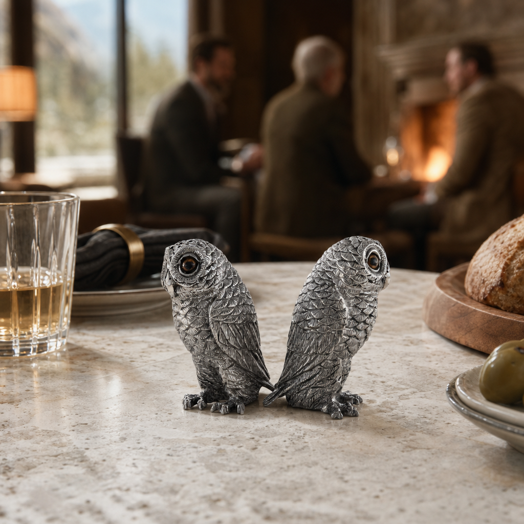 Owl Salt &amp; Pepper Set 8