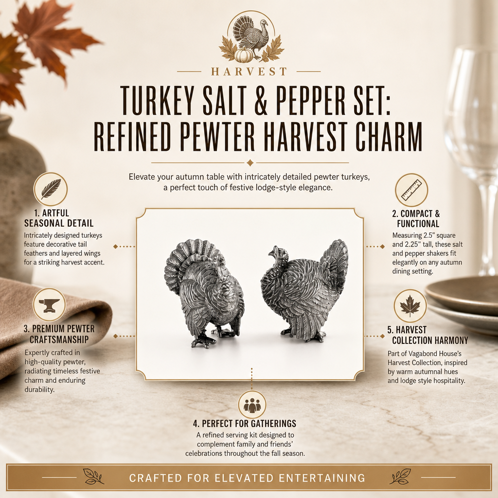 Turkey Salt & Pepper Set 12