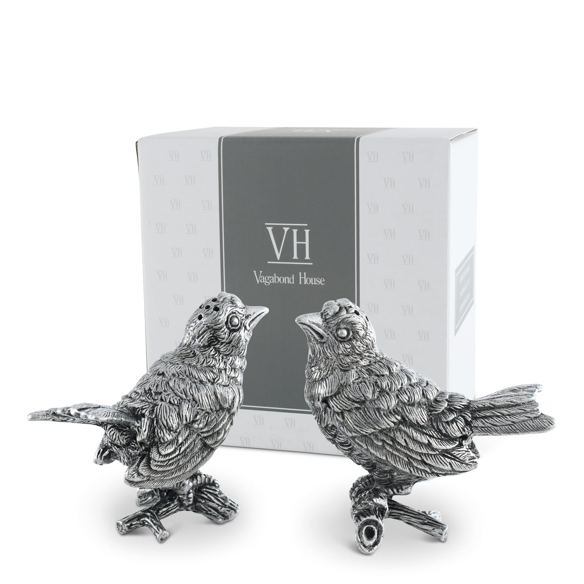 Pewter Song Birds Salt & Pepper Set 10