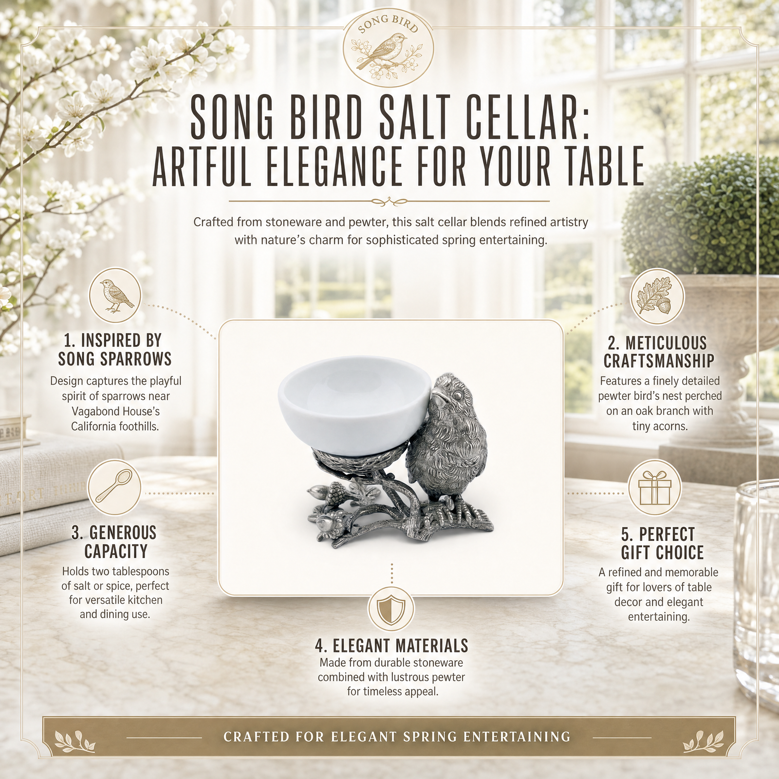 Song Bird Salt Cellar 1