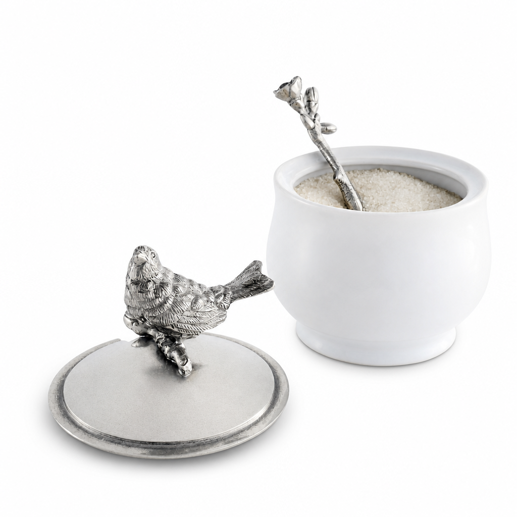 Song Bird Sugar Bowl and Spoon 11