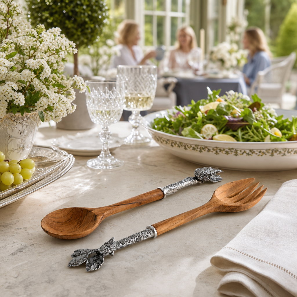 Song Bird Salad Server Set 5