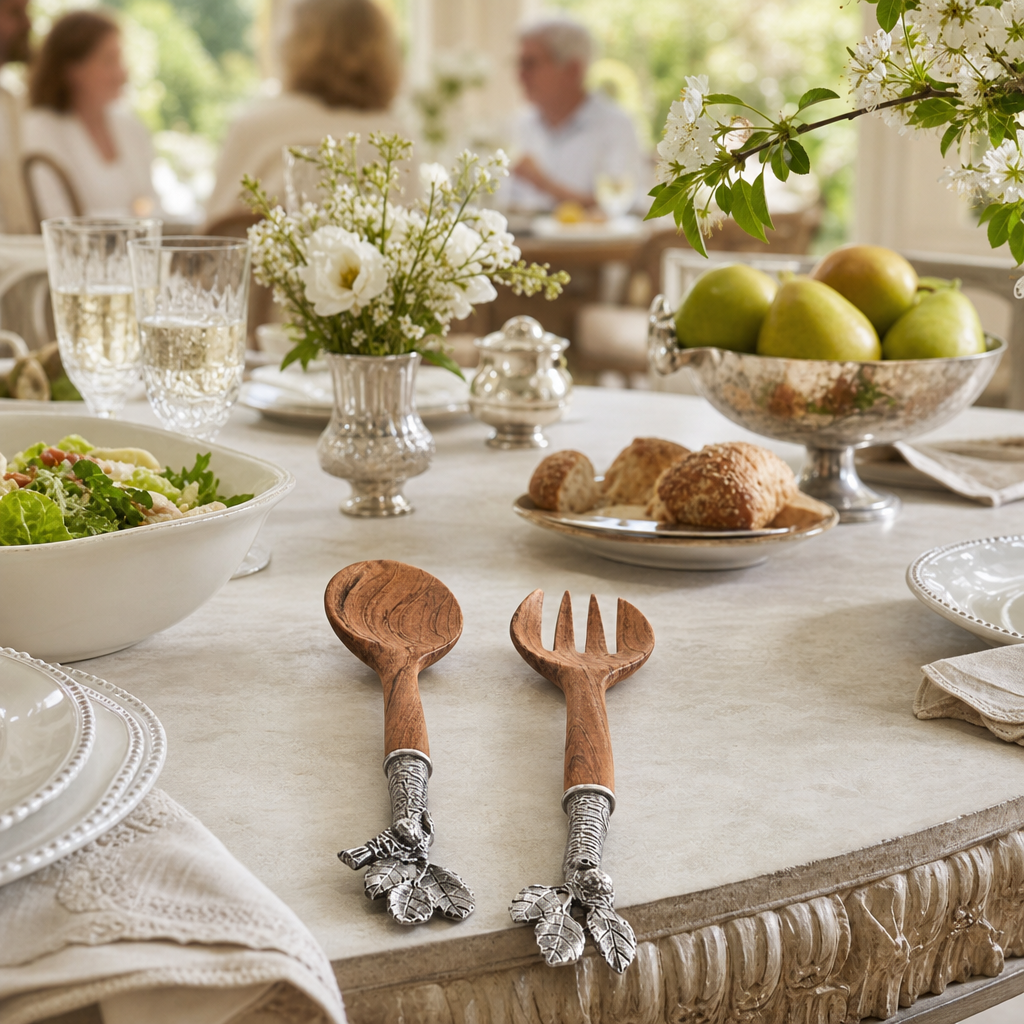 Song Bird Salad Server Set 7