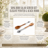 Song Bird Salad Server Set 1