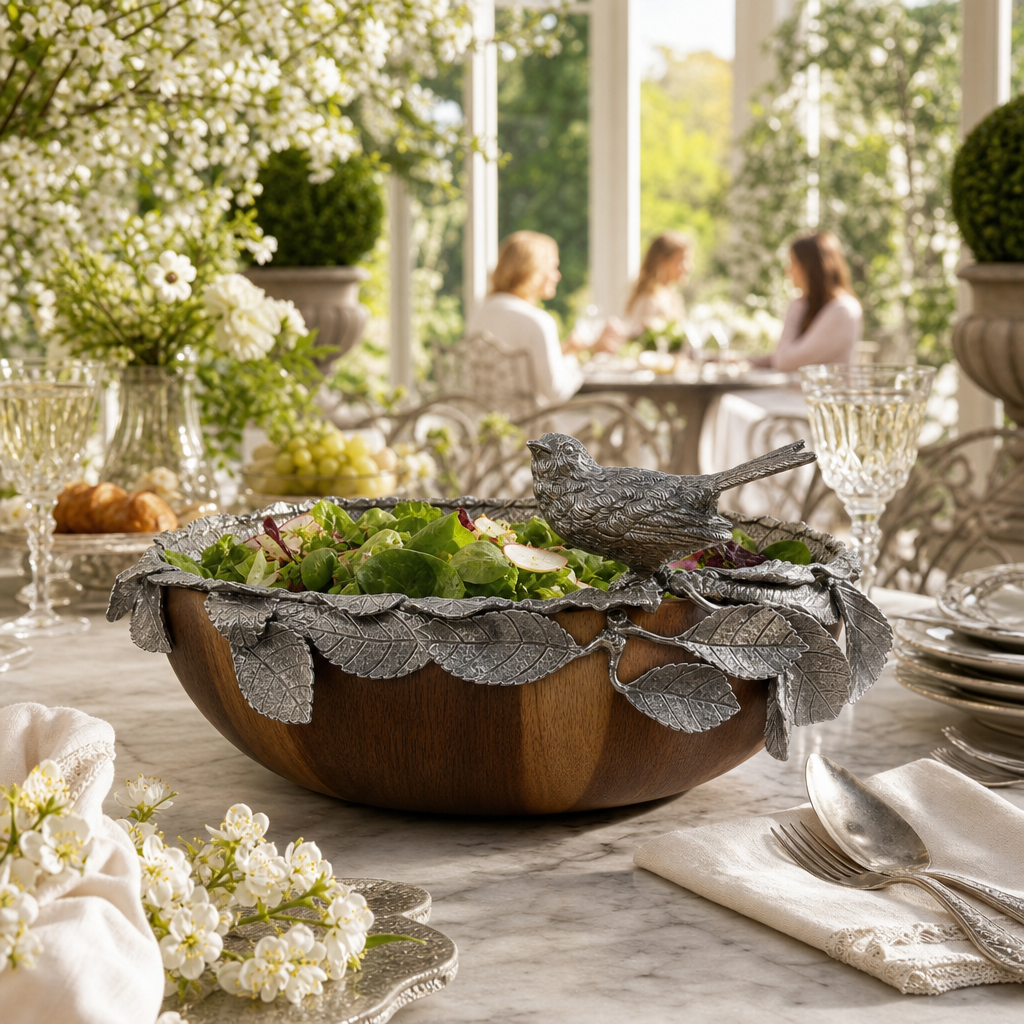 Song Bird Salad Serving Bowl 7