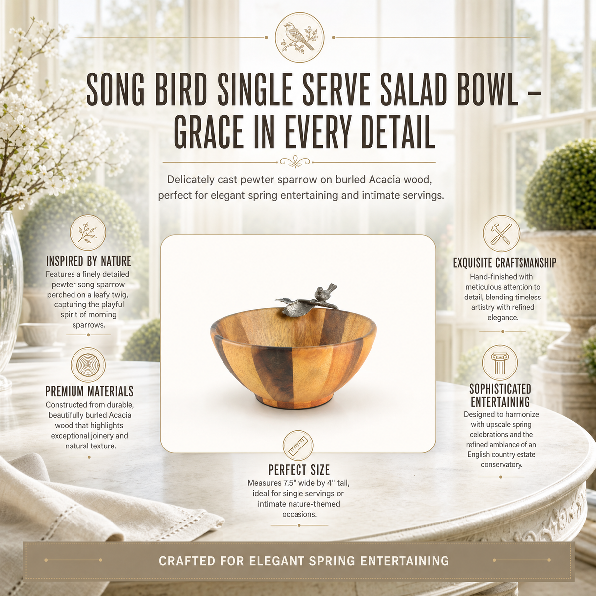 Song Bird Salad Bowl - Single Serve 1