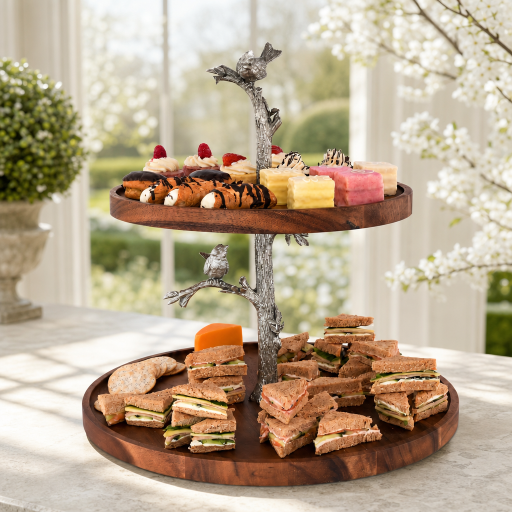 Song Bird Cheese Stand Two Tier 2