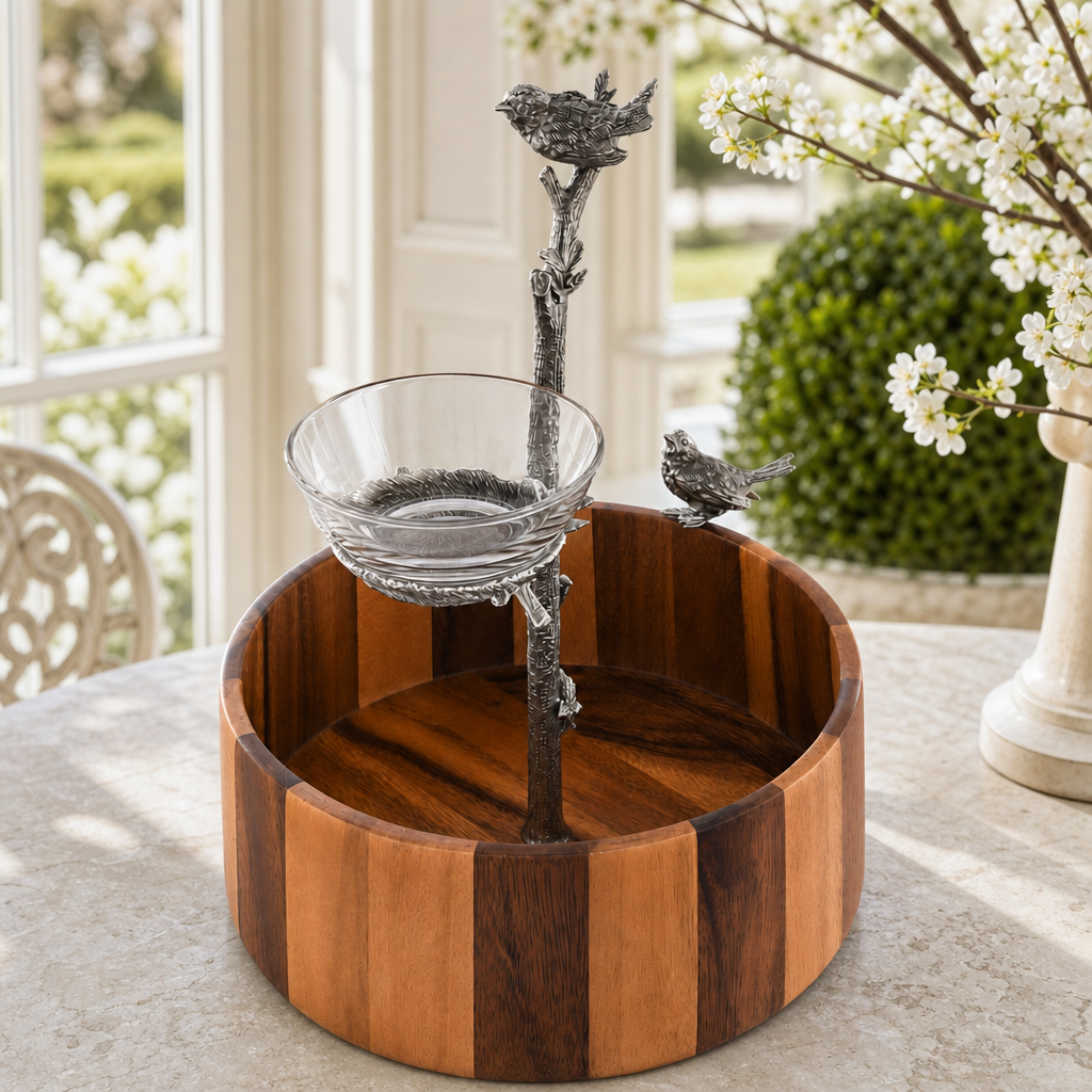 Song Birds Nesting Dip Bowl 4