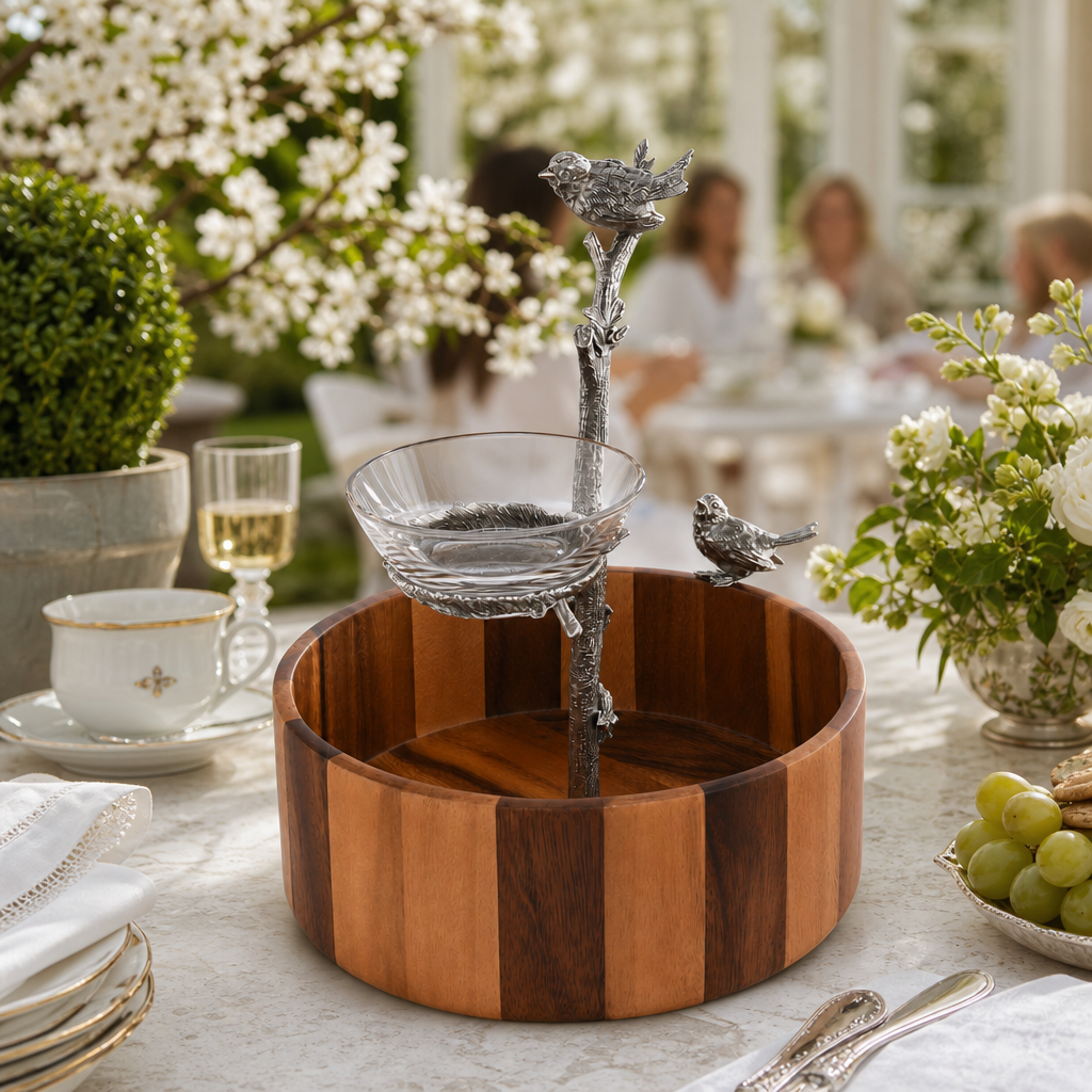 Song Birds Nesting Dip Bowl 7