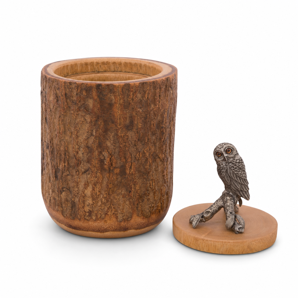 Owl Wood Canister 10
