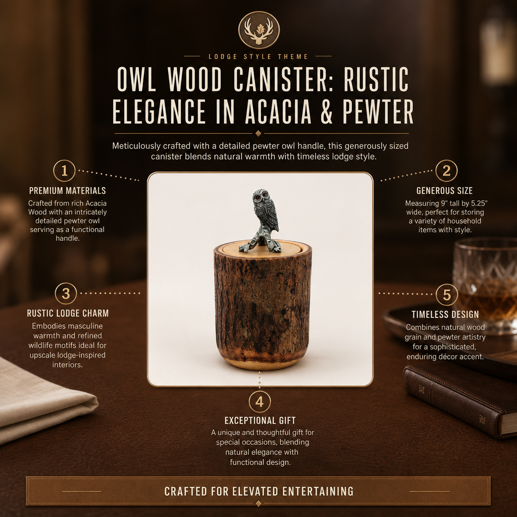 Owl Wood Canister 11