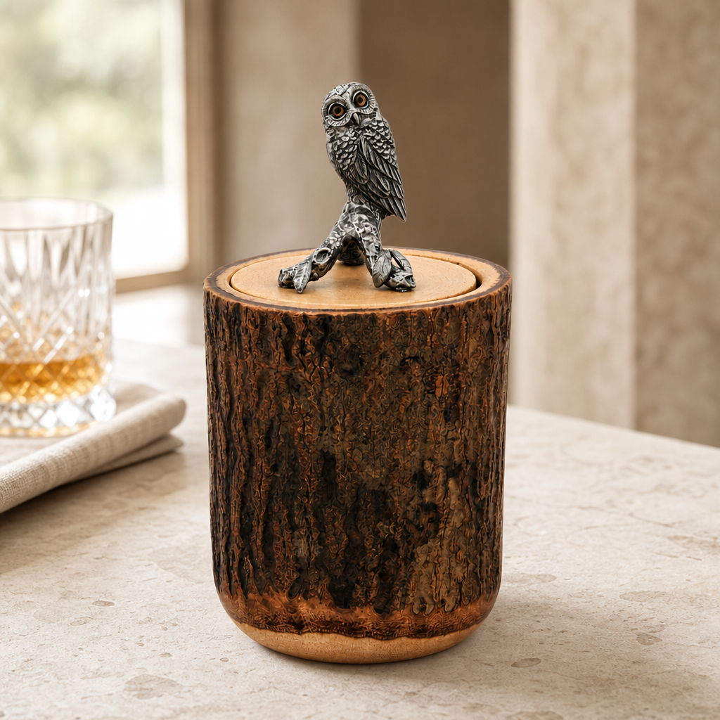 Owl Wood Canister 1