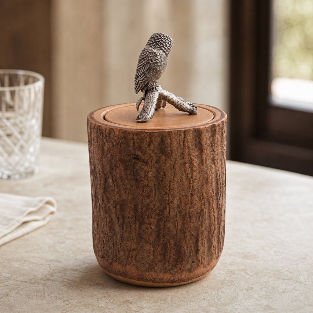 Owl Wood Canister 5