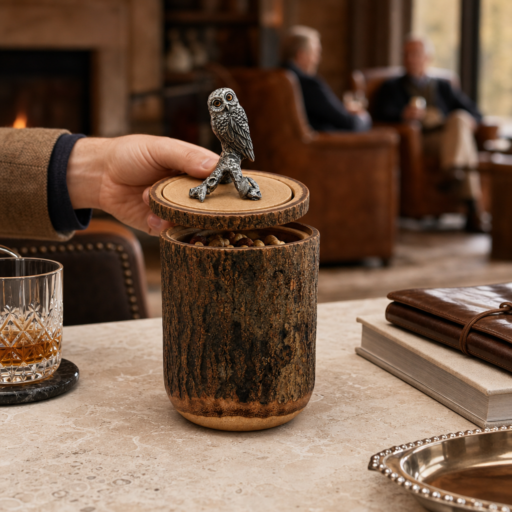 Owl Wood Canister 6