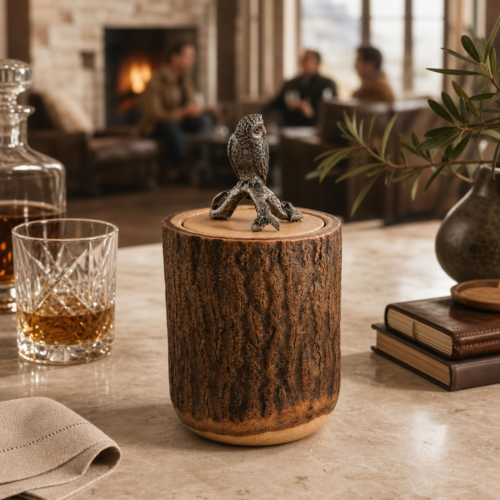 Owl Wood Canister 8