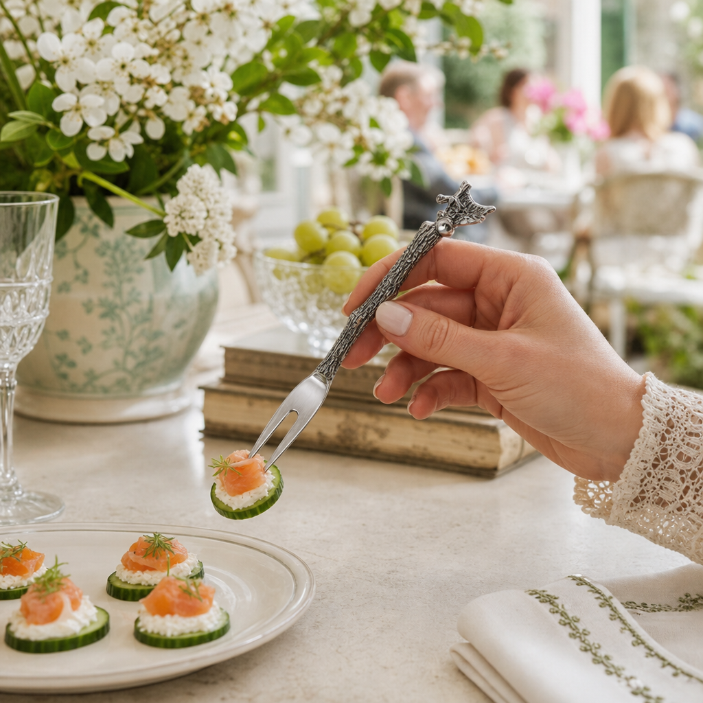 Song Bird Hors d'oeuvre Fork 4