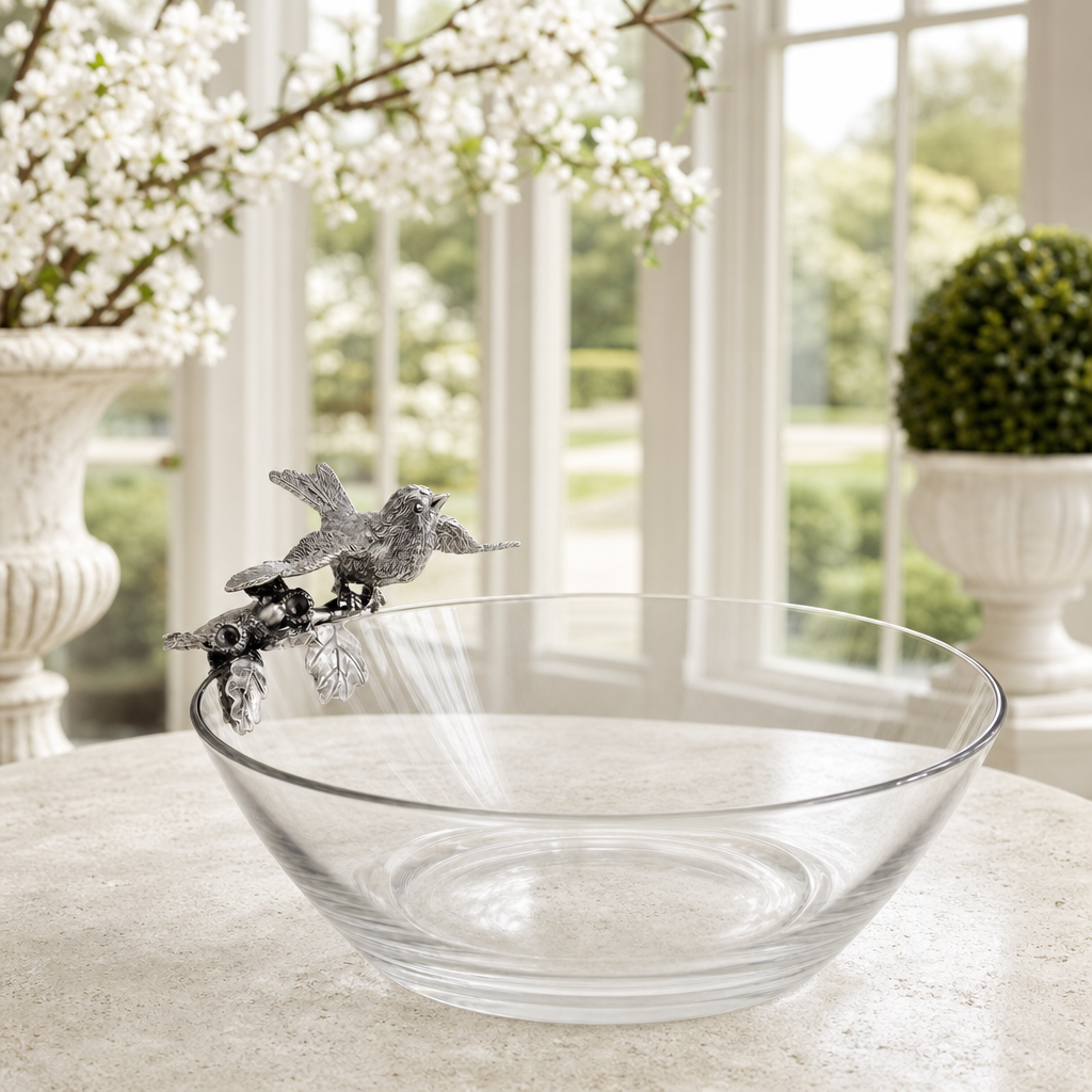 Song Bird Glass Bowl 1