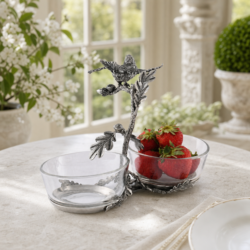 Song Bird Double Condiment Bowl 1