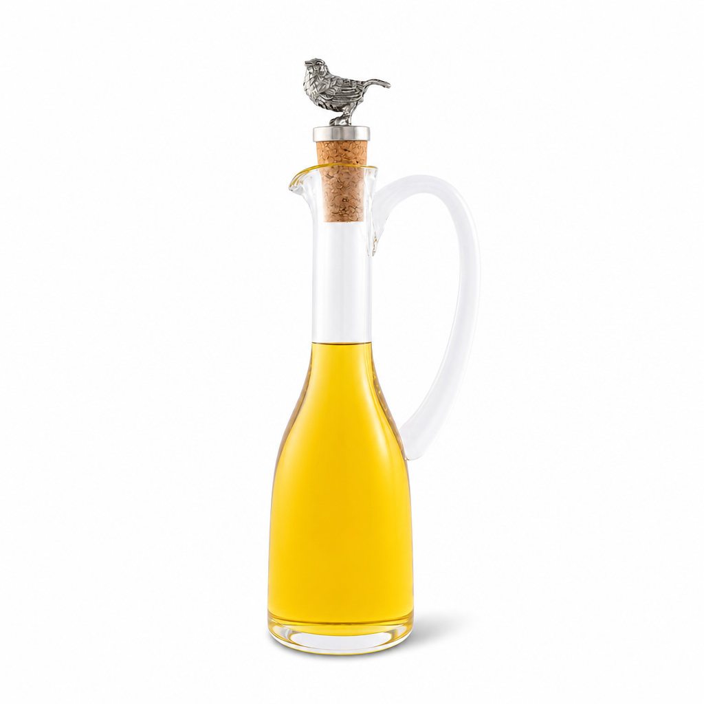 Cruet Bottle with Song Bird Cork Stopper 1