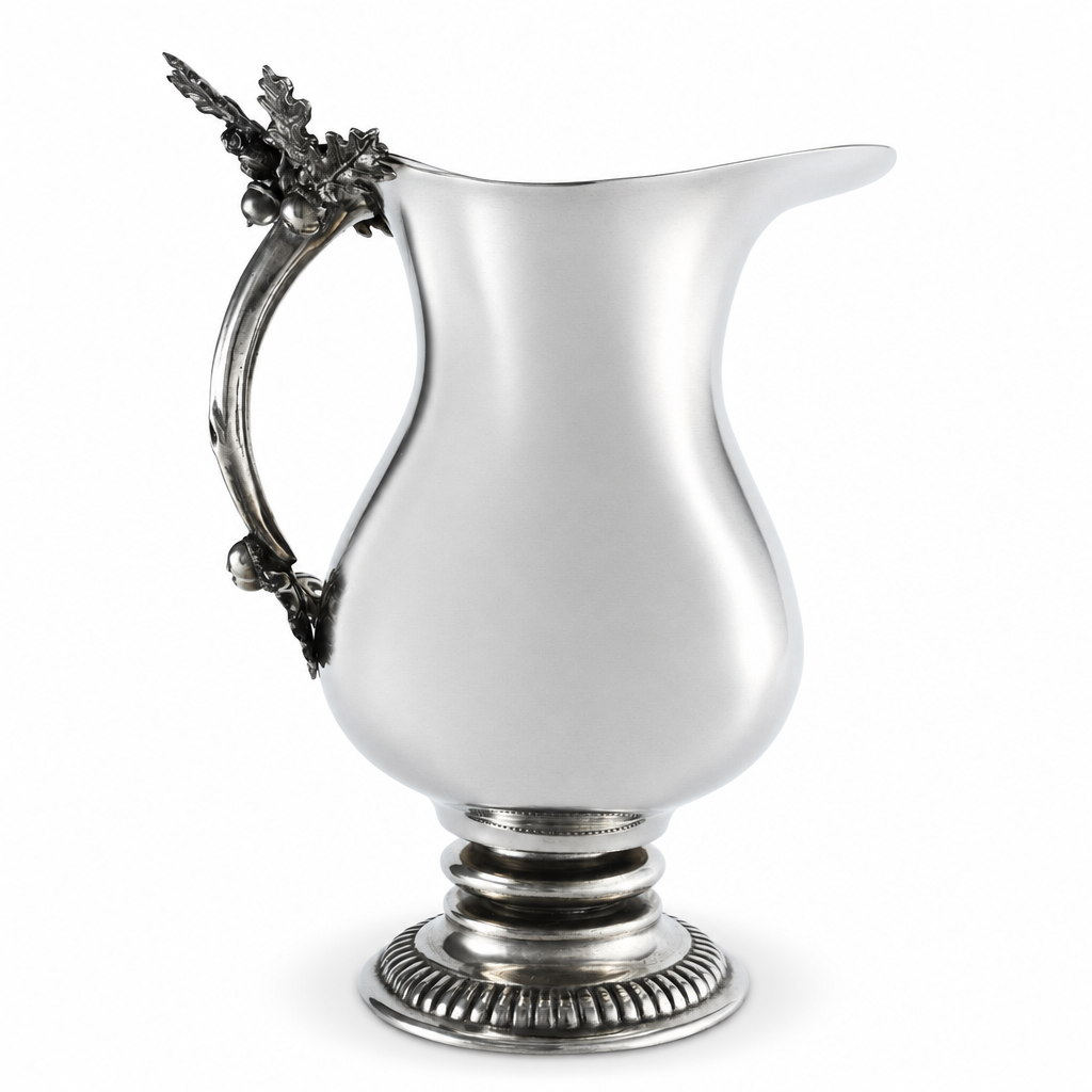 Pewter Oak Leaf  Pitcher 1