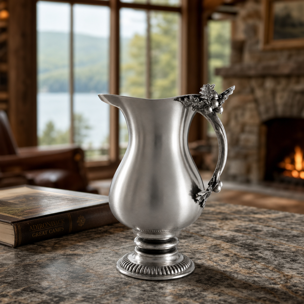 Pewter Oak Leaf  Pitcher 3