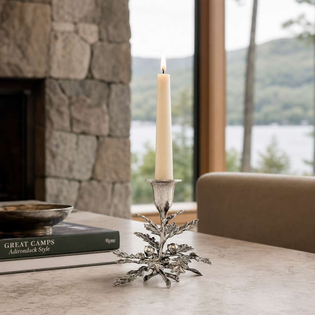 Oak Leaf Candlestick - 1 Taper 6