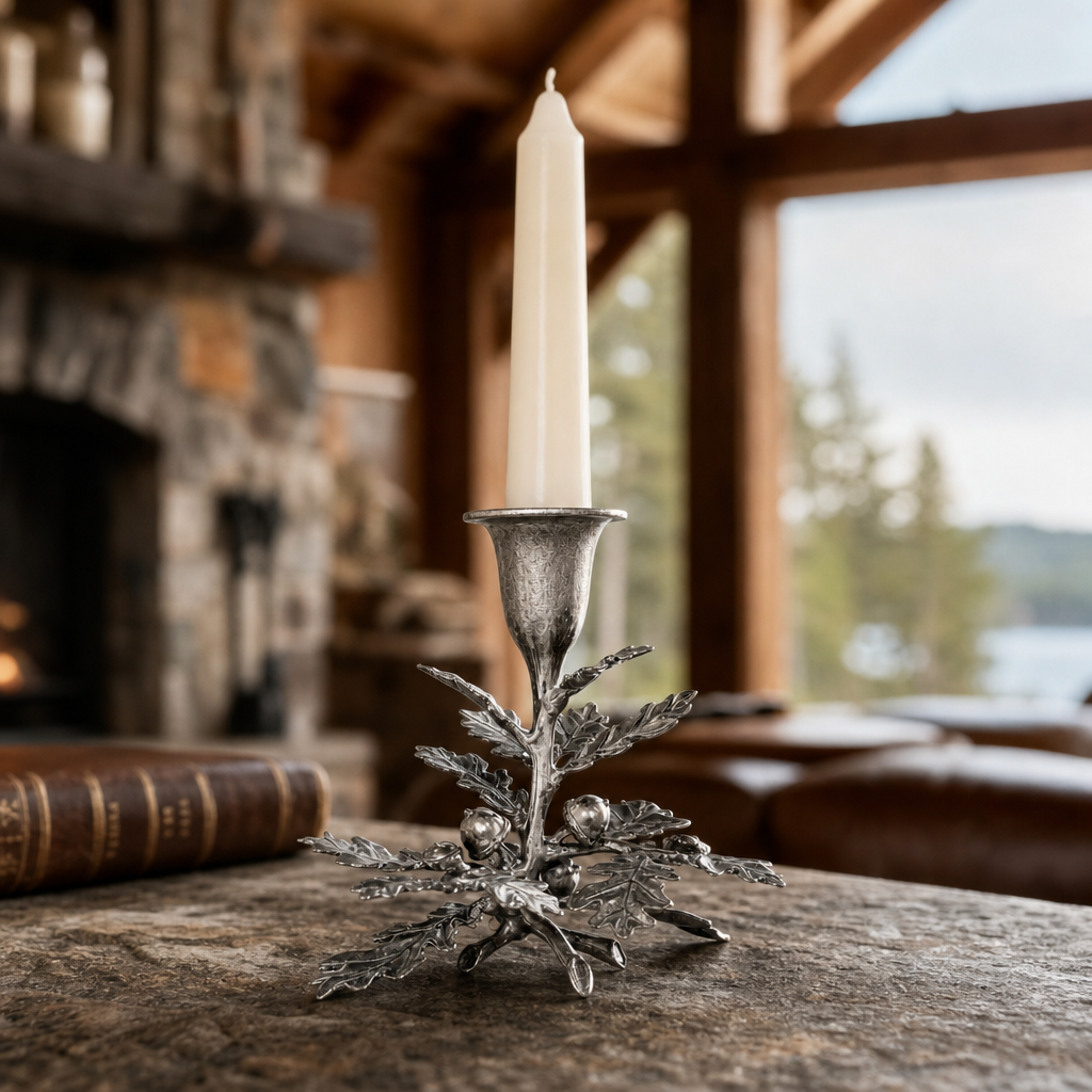 Oak Leaf Candlestick - 1 Taper 1