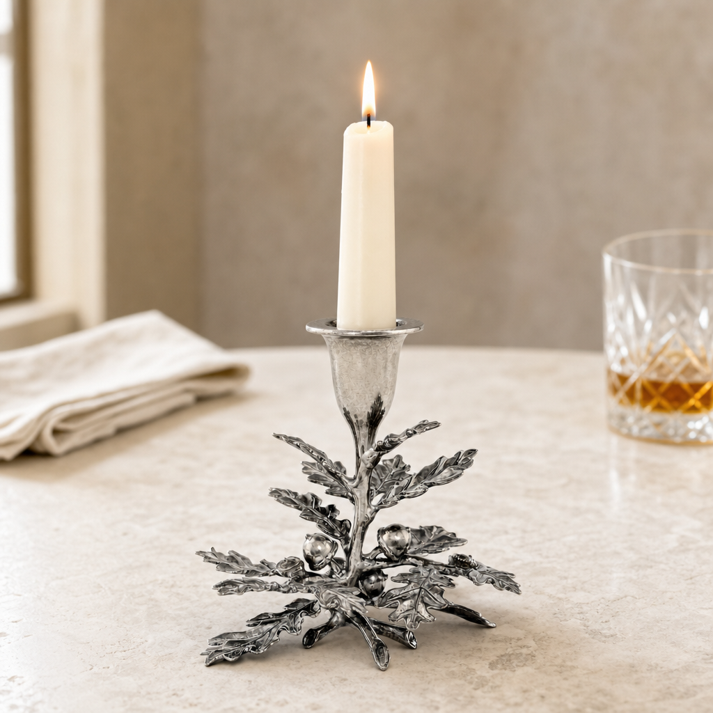 Oak Leaf Candlestick - 1 Taper 2