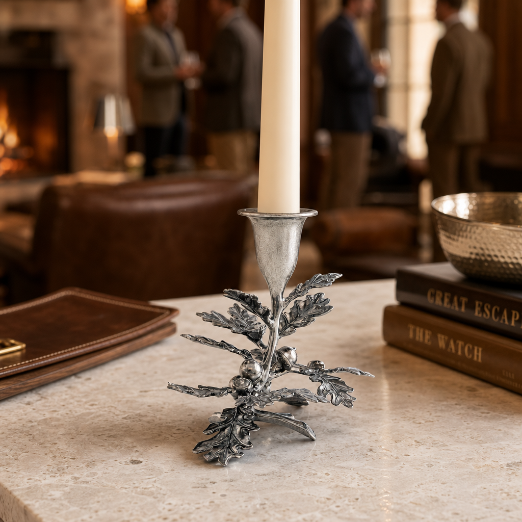 Oak Leaf Candlestick - 1 Taper 7