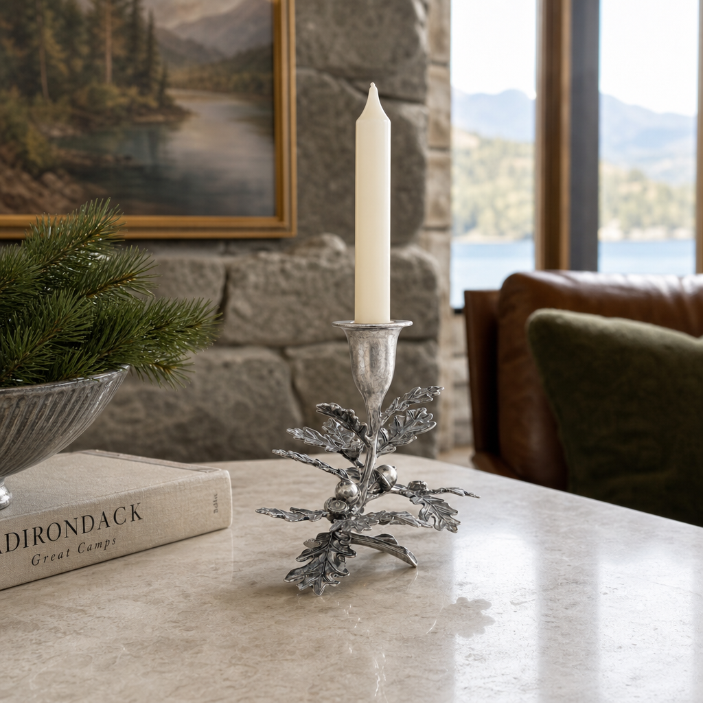 Oak Leaf Candlestick - 1 Taper 7