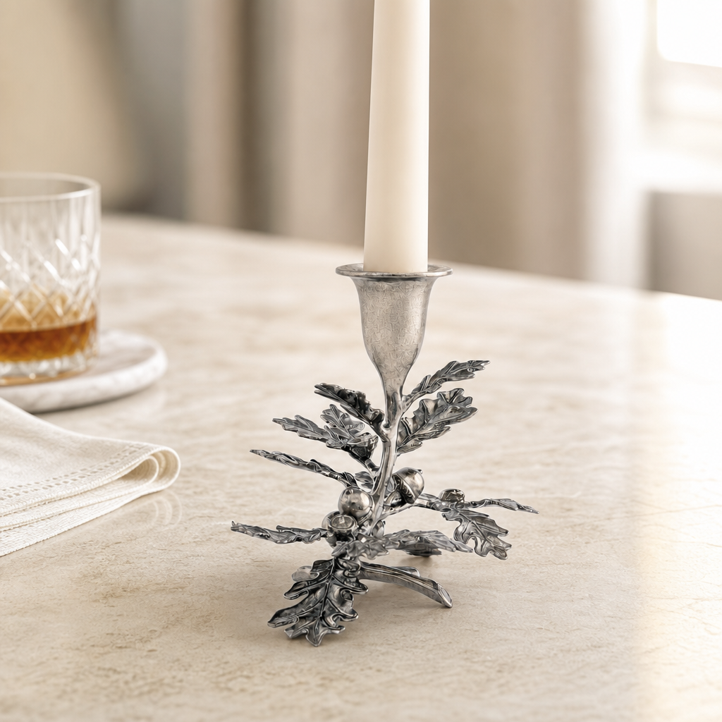 Oak Leaf Candlestick - 1 Taper 3