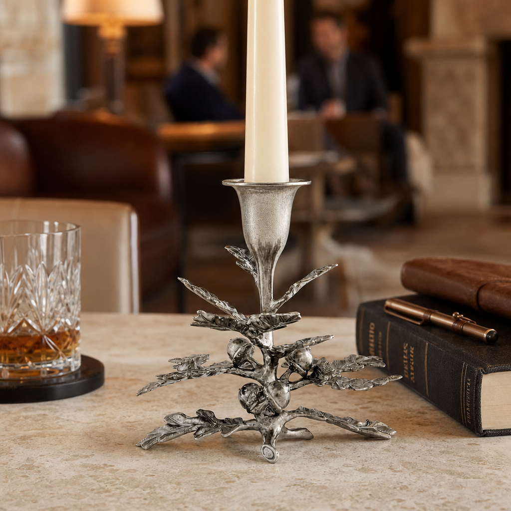 Oak Leaf Candlestick - 1 Taper 8