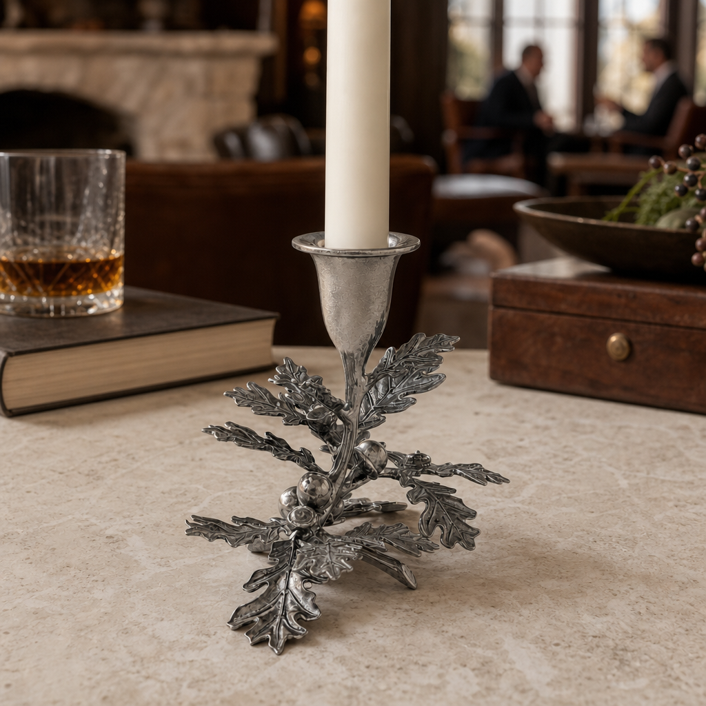 Oak Leaf Candlestick - 1 Taper 9
