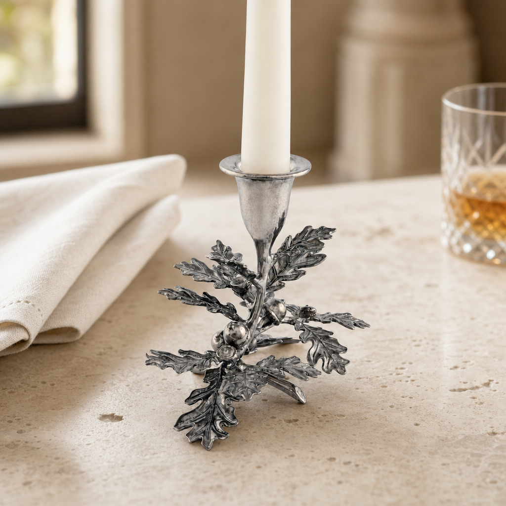 Oak Leaf Candlestick - 1 Taper 5