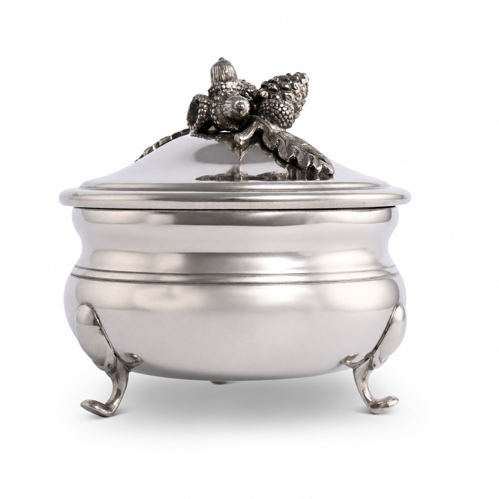 Pewter Acorn  Sauce Bowl 1